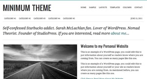 image of the Minimum theme for WordPress