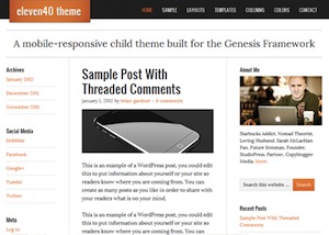 image of the eleven40 theme for WordPress