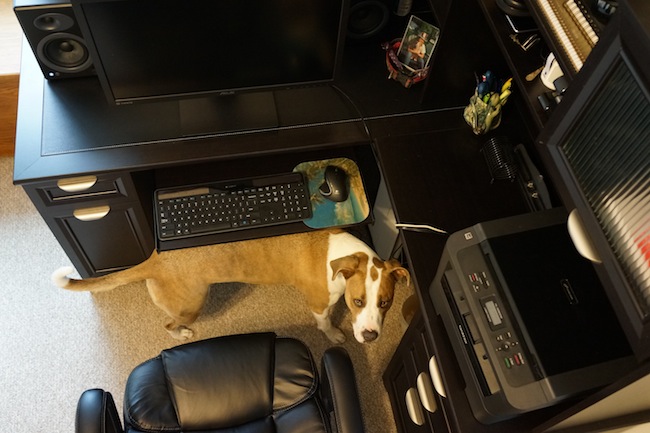 Image of Hugh Howey's Desk