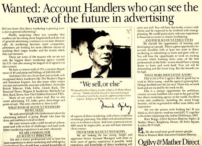 David Ogilvy’s Prophetic “Secret Weapon” of Selling