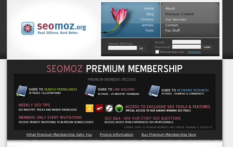 SEOmoz Premium Membership