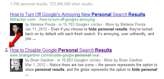 Image of Google Search Results