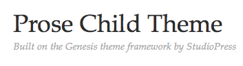 Announcing the Prose Theme for WordPress