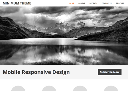 image of minimum theme