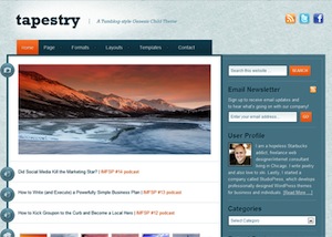 imagem do tema tapestry para WordPress