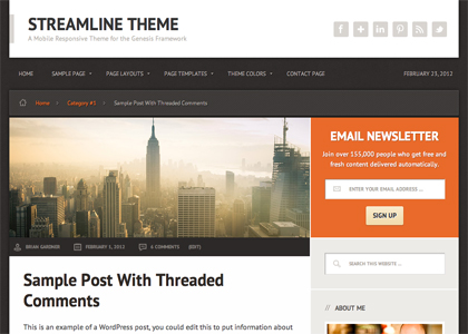 image of streamline theme