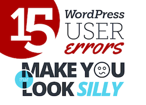 15 WordPress User Errors That Make You Look Silly [Infographic]