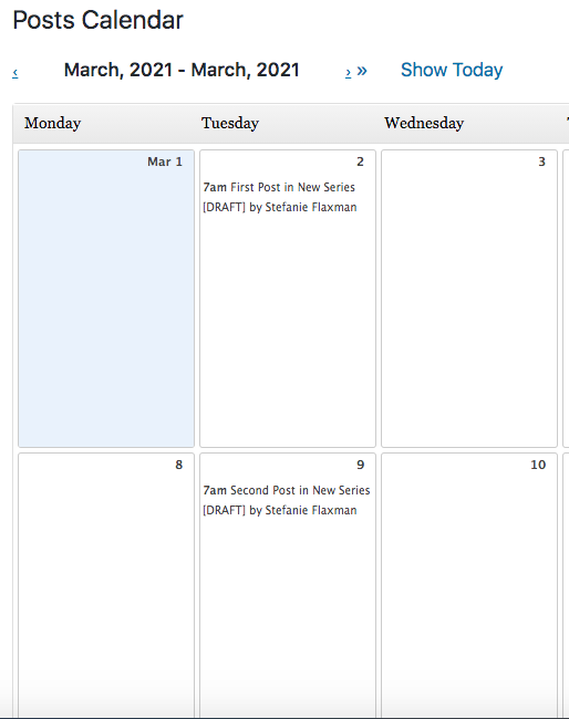 content calendar - editorial calendar plugin for wordpress